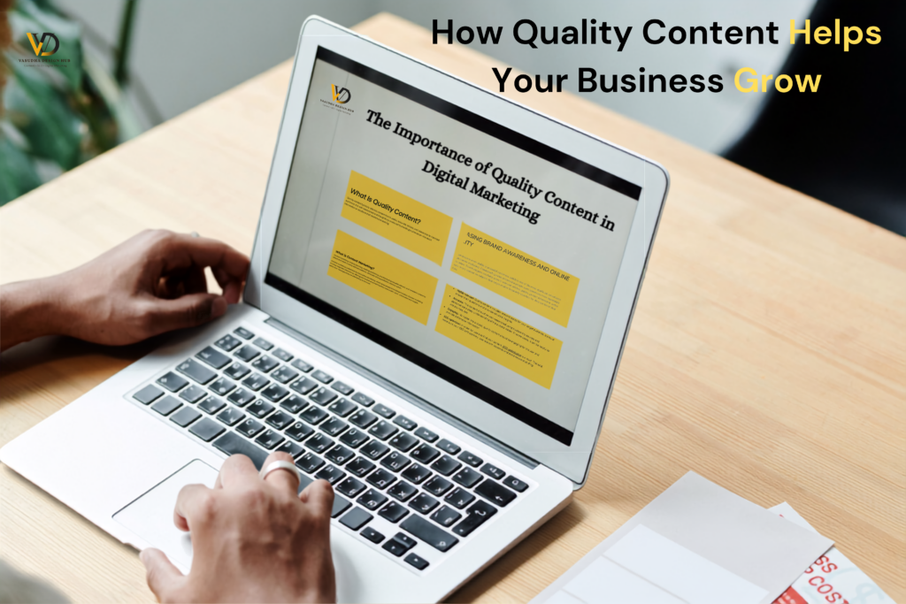 how quality content helps business grow